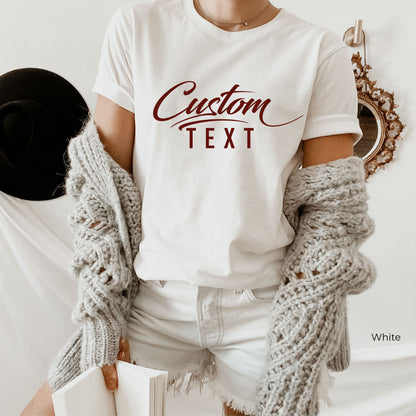 Custom Shirt,Custom V Neck T-Shirt,Personalized Women Tank Top,Customized Graduation,Bridesmaid,Birthday,Bride,Bachelorette Party Gift,C7081