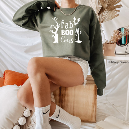 Fab Boo Cous Hoodie, Halloween Shirt, Halloween T-shirt, Womens Halloween Tee, Fabulous Halloween Shirt, Halloween Candy Shirt, C5322