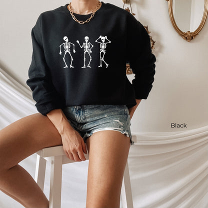 Halloween Party Dancing Skeleton Shirt,Skeleton Sweatshirt,Dancing Skeleton Shirt,Skeleton Sweatshirt,Spooky,Halloween 2021, C5898