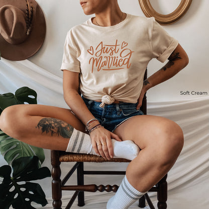 Just Married Shirt,New Bride Tank Top,Honeymoon Tank,Trendy Bride Team Tank,Bachelorette Party Tee,Bridal Shower Racer Back,Bride Gift C5998