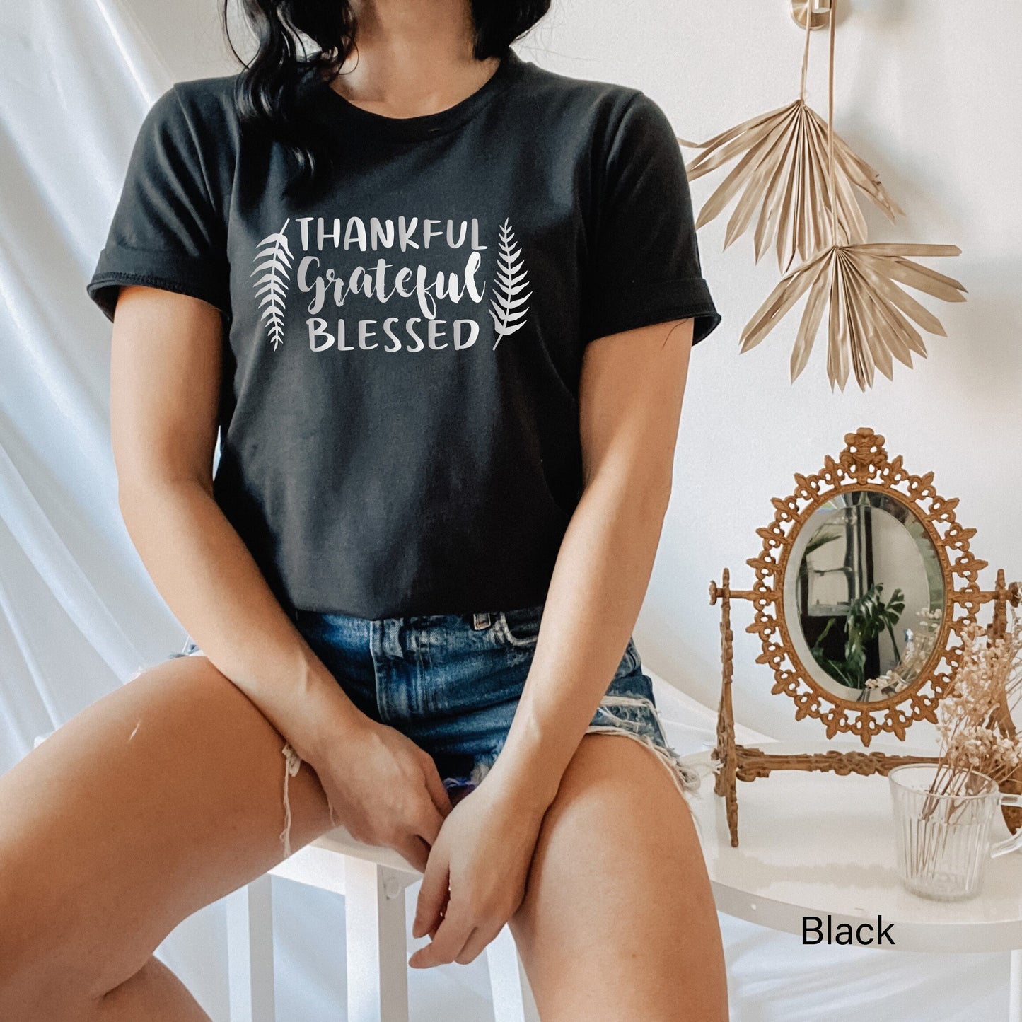 Thankful Grateful Blessed Sweatshirt,Thanksgiving Shirt,Thankful Shirt,Thanksgiving Tee,Grateful Shirt, Fall Shirt, Fall Teacher Shirt,C5979