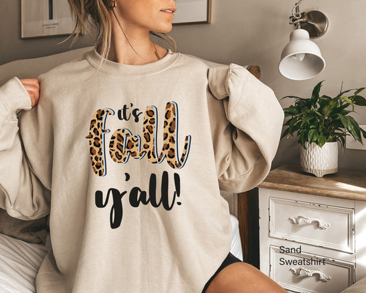 It's Fall Yall Sweatshirt,Thanksgiving Sweatshirt,Thankful Sweatshirt,Thanksgiving Tee,Grateful Sweatshirt,Fall Teacher Sweatshirt,C6091