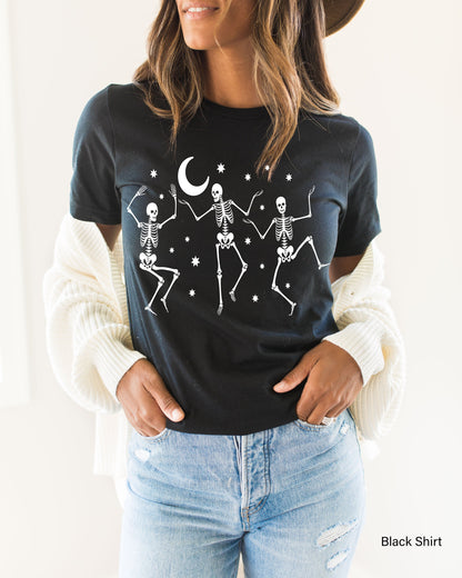 Halloween Skeleton Shirt,Halloween Party Dancing Skeleton Shirt,Skeletons  Halloween Shirt,Halloween Costume,Comfortable Tee,C6127