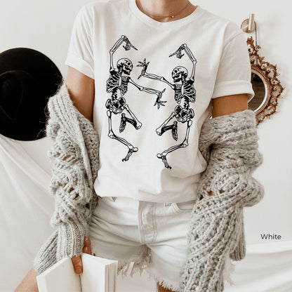 Halloween Skeleton Shirt,Halloween Party Dancing Skeleton Shirt,Skeletons  Halloween Shirt,Halloween Costume,Comfortable Tee,C6116