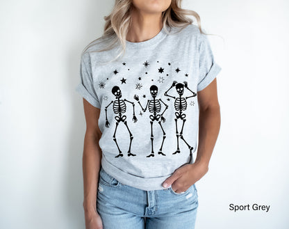 Halloween Skeleton Sweathirt,Halloween Party Dancing Skeleton Shirt,Skeletons  Halloween Shirt,Halloween Costume,Comfortable Tee,C6128
