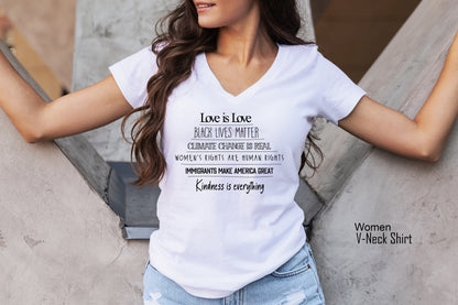 Anti-Trump Shirt, Feminist Shirt for Women, Equality Shirt, Democrat Sweatshirt, Love is Love, Black Lives Matter, Clothe Design, C5006