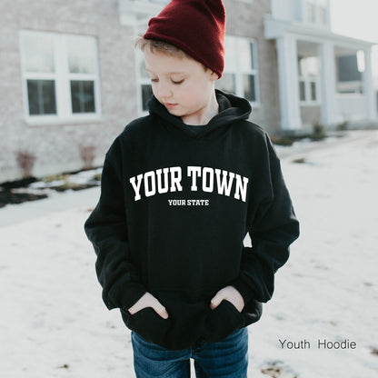 State Shirt,State Sweatshirt,Custom City Sweatshirt,Your Town T shirt,Trendy Vintage Hoodie, Retro City Tshirt,Oversized shirts,C6145