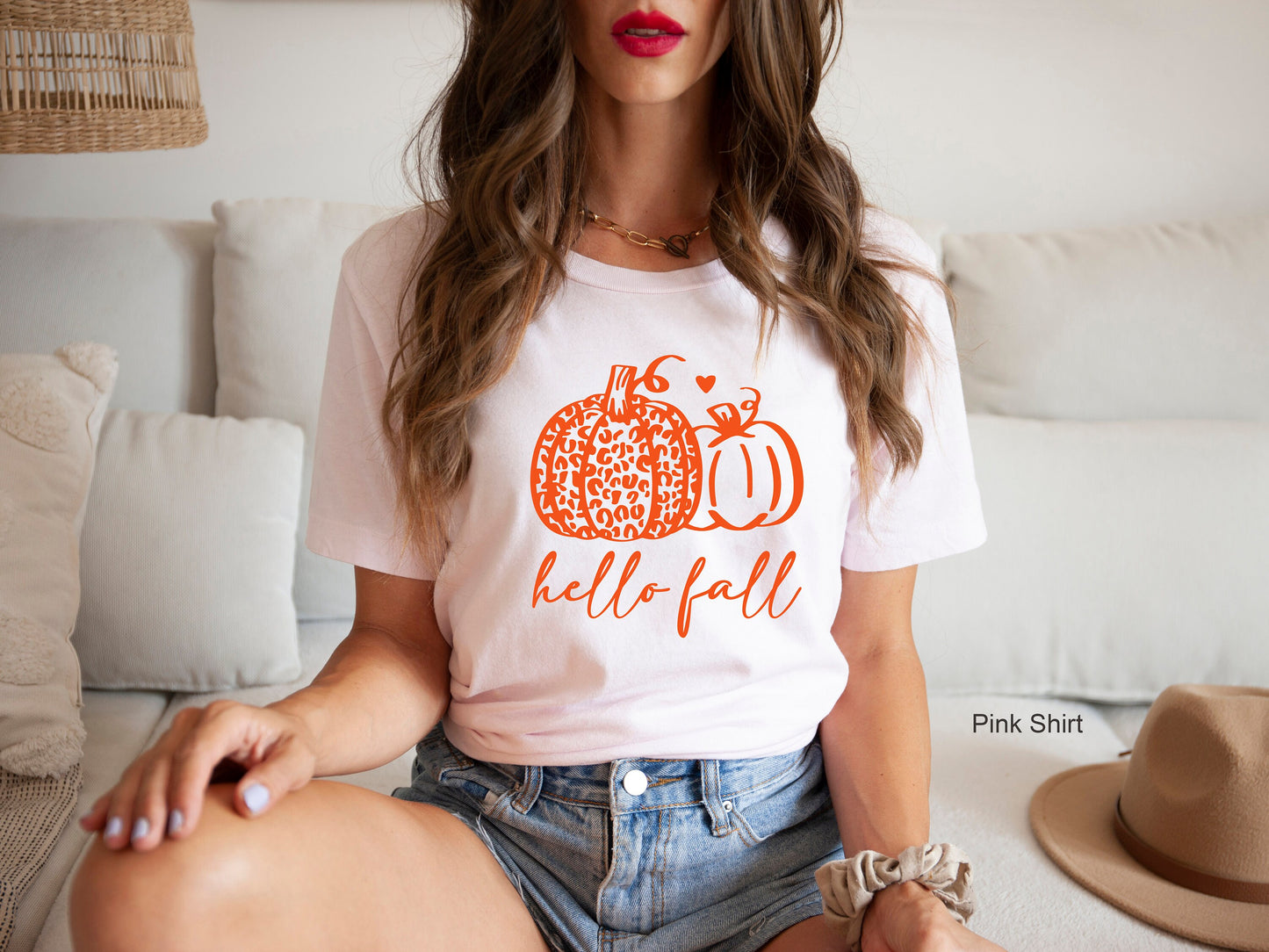 Hello Fall Pumpkin Sweatshirt, Leopard Print Pumpkin Sweatshirt, Pumpkin Sweatshirt, Fall Shirt, Autumn Sweatshirt, C6215
