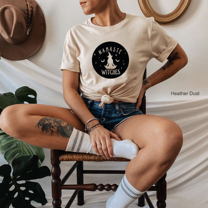 Namaste Witches Sweatshirt,Witch Shirt, Witch shirt, Magic Shirt, Halloween Shirt, Funny Halloween TShirt, Halloween Yoga Shirt,C6174