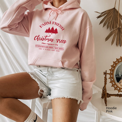 Farm Fresh Christmas Trees Sweatshirt,Pine Spruce Fir,Christmas Gift Ideas, Holiday Sweatshirt,Christmas Sweatshirt,Winter Tee,C6268
