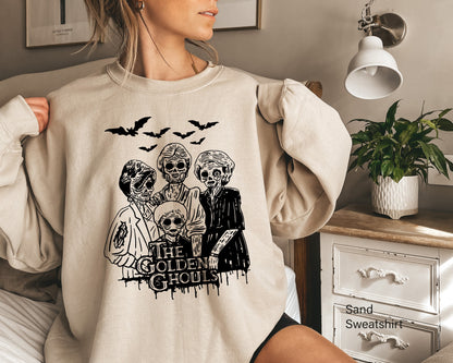The Golden Ghouls Shirt,Halloween Sweatshirt,Halloween Sweater,Horror Film Tshirt,Funny Halloween Party T shirt,Halloween Party Tee,C6181