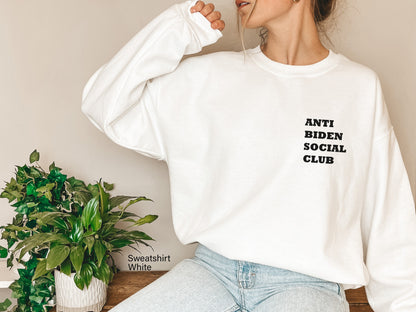 Anti Biden Social Club Shirt, Political Humor Shirt, Conservative Shirt, Republican T-shirt, Impeach Biden Tee, Biden Sucks, C6191