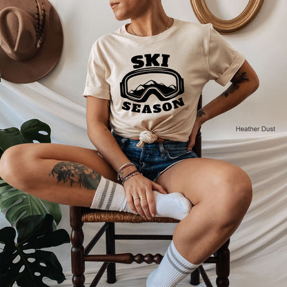 Ski Season Sweatshirt,Ski Sweatshirt, Ski Gift, Skiing Sweatshirt, Skier Hoodie, Apres Ski Sweater, Ski Season, Ski Trip Shirt,C6363