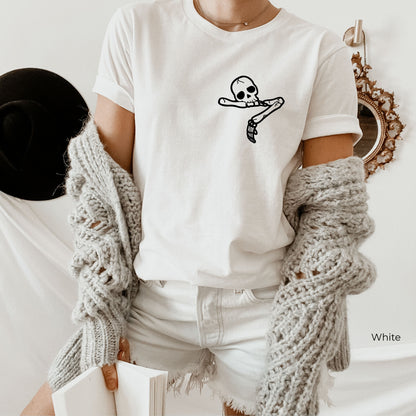 Skeleton Sweathirt, Cute Skeleton Hoodie, Skeletons Oversized Sweatshirt,Skull Sweatshirt,Skull Tee,  C6380