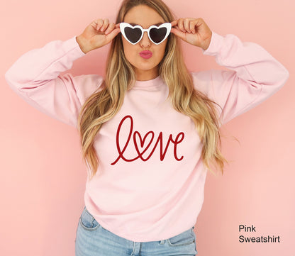 Valentines Day Sweatshirt, Womens Valentines day Gift, Womens Sweatshirt, Love Sweatshirt, Valentines Day Outfit, Heart Sweatshirt, C6453