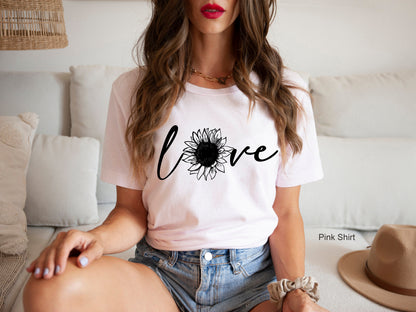 Sunflower Sweatshirt, Sunflower Mandala Hoodie, Love Shirt, Valentin Day Gift, Flower Sweatshirt, Lover Shirt,C6389