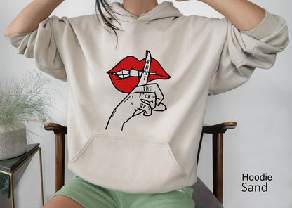 Shut The F Up Sweatshirt, Funny Saying Shirt, Women Tee, Funny Graphic Tee, Shirt for Women, Sarcastic T-Shirt, Mouth Shirt, C6479