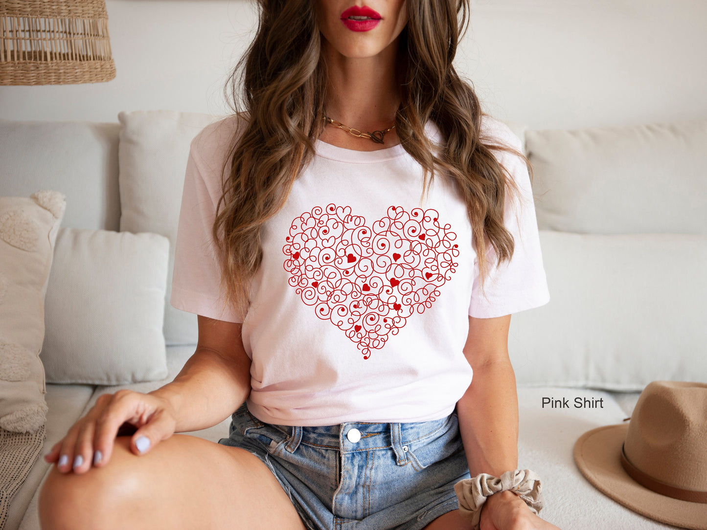 Red Heart Valentines Sweatshirt, Hearts in Heart Shirt, Valentines T-shirt, Valentines Day Shirt, Love Shirt, Cute Heart Tee, C6436