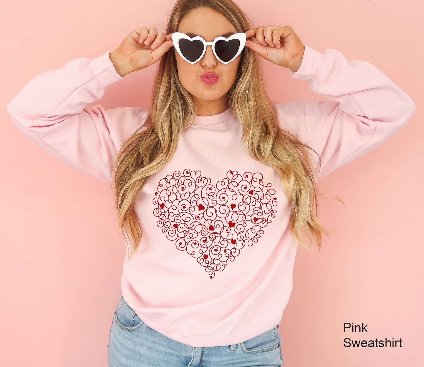Red Heart Valentines Sweatshirt, Hearts in Heart Shirt, Valentines T-shirt, Valentines Day Shirt, Love Shirt, Cute Heart Tee, C6436