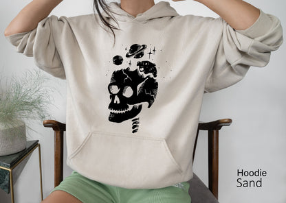 Skeleton Head Sweatshirt, Skeleton Halloween Shirt, Skeleton Head Shirt, Halloween Shirt, C6519