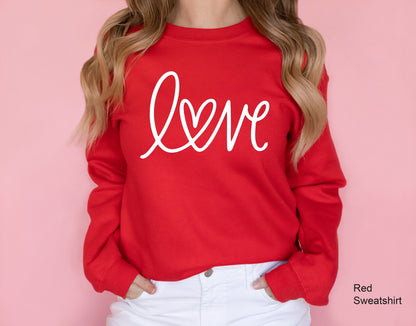 Valentines Day Sweatshirt, Womens Valentines day Gift, Womens Sweatshirt, Love Sweatshirt, Valentines Day Outfit, Heart Sweatshirt, C6453