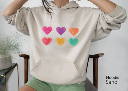 Valentines Day Sweatshirt, Heart Shirt, Valentines Day Shirts For Women, Cute Heart T-shirt, Cute Valentine Shirt,  C6511
