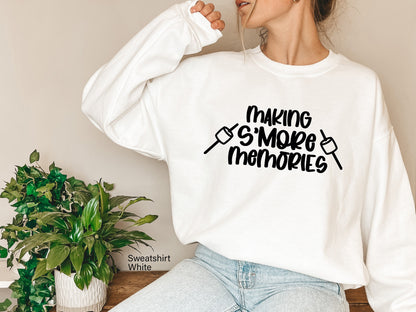 Making Smore Memories Shirt, Camping Sweatshirt, Camp Lovers Shirt, Hiking Shirt, Camp Lover Shirt, Vacation Shirt, Camping Trip, C5802