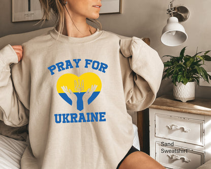 Pray for Ukrain Sweatshirt, No War Shirt,  Ukraine Peace Shirt, Ukraine People Shirt, Stand with Ukraine Shirt,  C6588