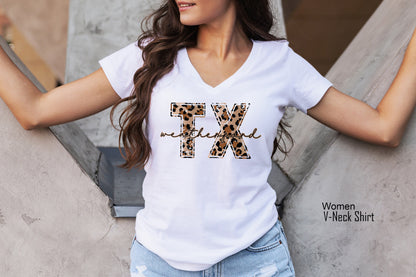 State Shirt, Hometown Shirt, City Shirt, Leopard Custom Tee, Personalized Woman's Shirt, Cute Shirt, State Pride Tee, Vacation Shirt, C6621