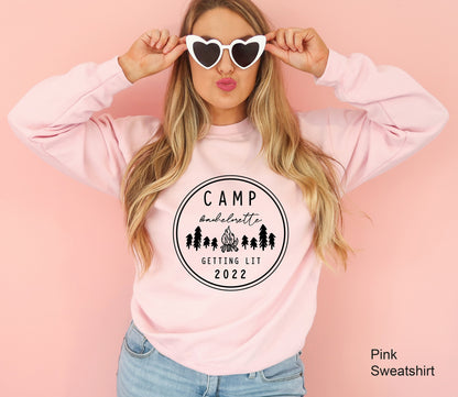 Camp Bachelorette Sweatshirts, Camping Bachelorette Hoodies, Camping Bachelorette Party Tees, Camping Tees, Camp Bachelorette Tees, C6651