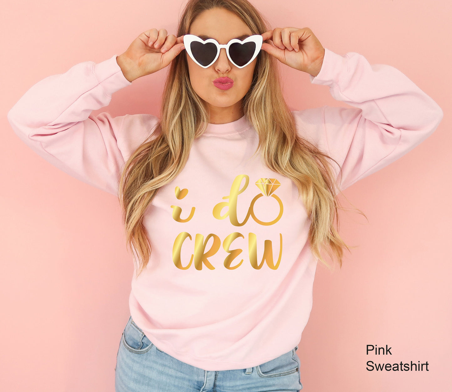 Bridal Sweatshirt, I Do Crew Shirt,  Bride Hoodie, Bachelorette Party Shirts, Team Bride Shirts, Bridesmaid Shirts, C6663
