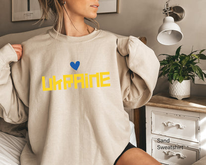 Ukrainian Sweatshirt,  Свитшот Украина, Ukraine Peace Shirt, Ukraine People Shirt, Stand with Ukraine Shirt, No War Shirt, C6589