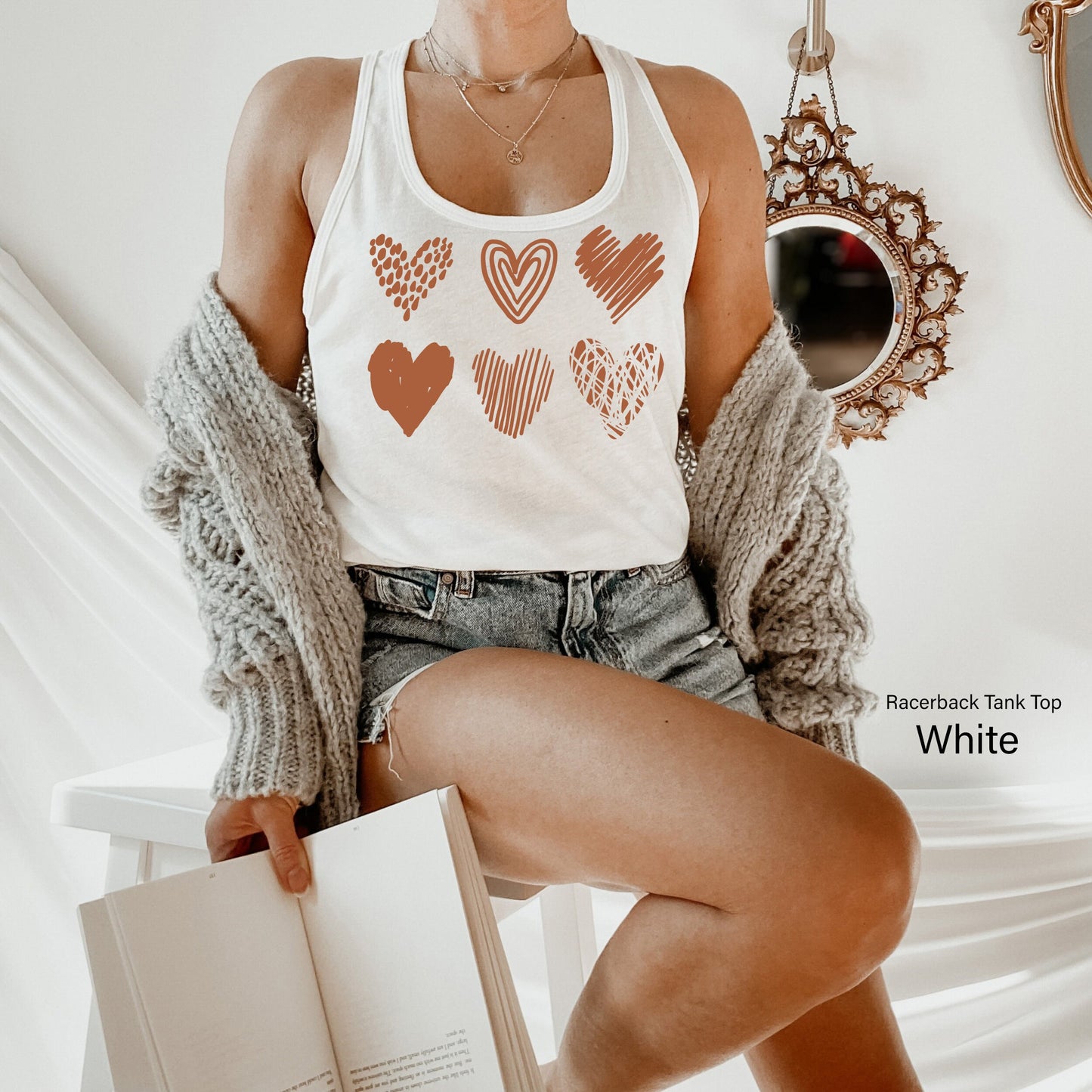 Heart Shirt, Valentines Day Shirt, Heart Shapes Shirt,  Valentines Day Shirts For Women, Cute Heart T-shirt, Cute Valentine Tee, C6375