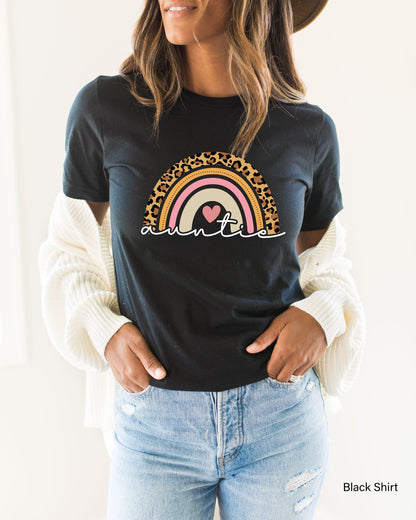 Auntie Rainbow Shirt,  Auntie Love Shirt, Aunt Tee Shirt, Pregnancy Announcement, Tia Shirt, Aunt To Be Shirt, Birthday Gift Aunt, C6723