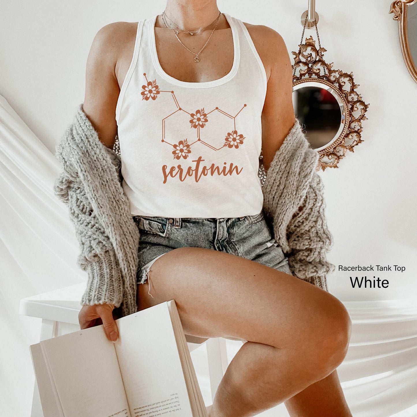 Serotonin Shirt, Mental Health Shirt, Anxiety Shirt, Depression Shirt, Mental health Matters Shirt,Positive Quote, Inspirational Shirt.C6661