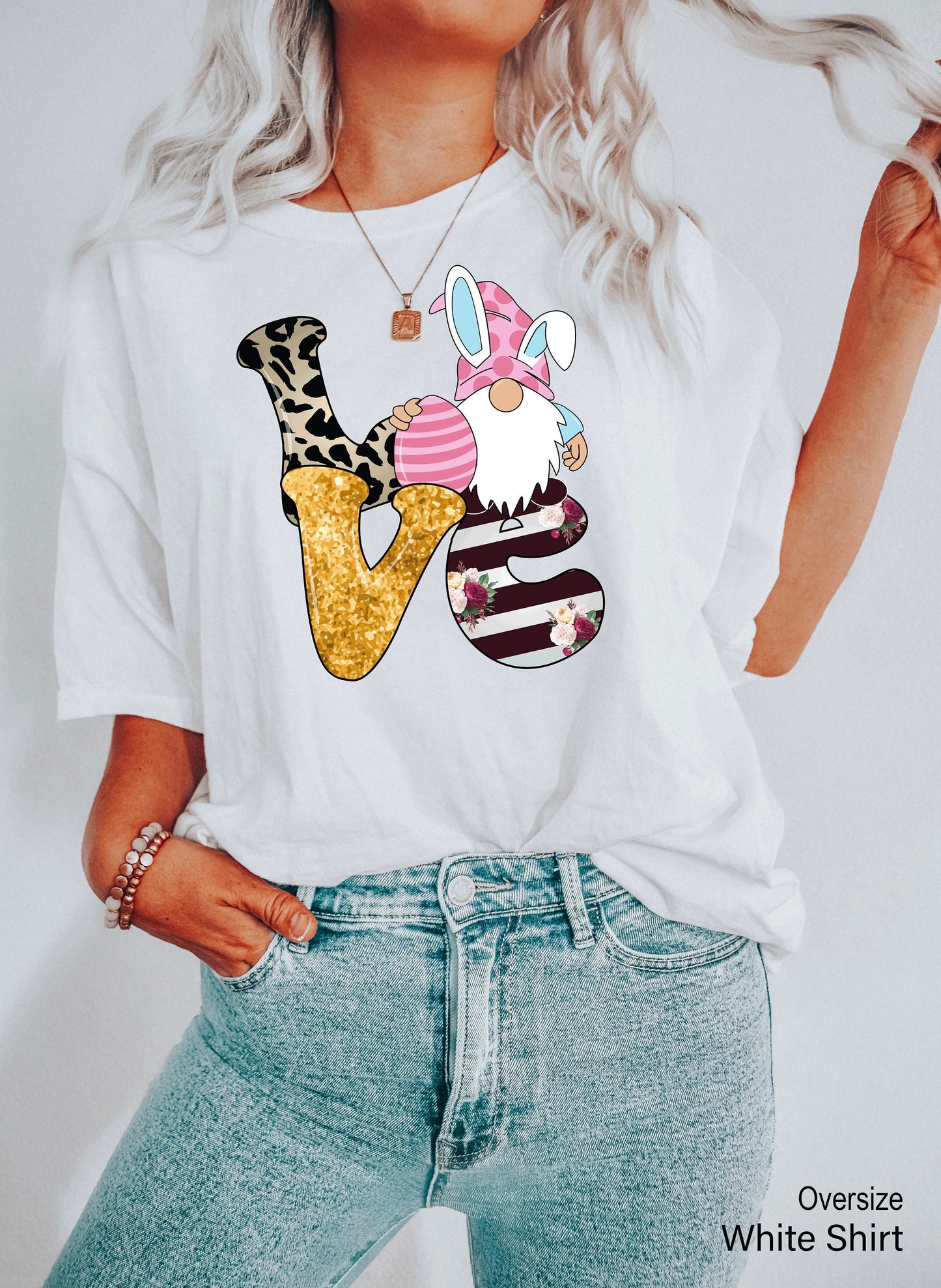 Love Sweatshirt,Cute Gnome Hoodie,Love Sweater,Funny Matching Shirt,Trend Bride T-shirt,Gift For Girl Girlfriend,Valentines Day Gift,C6664