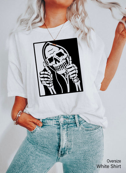 Skull Stay Positive, Stay Positive Shirt, Skeleton Shirt, Skeleton Halloween, Halloween T Shirt, Funny Halloween Shirt, C6668