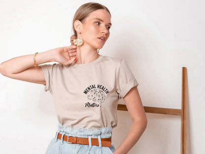 Mental Health Matters Tee, Women Health Shirt, Anxiety Shirt, Inspirational Shirts Women, Mental Health Awareness, C6729