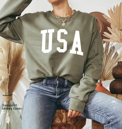 Usa Hoodie, 4th of July Sweatshirt,  Womens 4th of July, Patriotic Sweatshirt, Red White and Blue, Cute America Shirt, C6829
