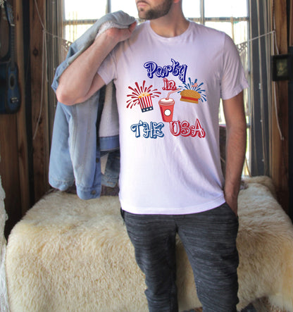 Party In The USA Shirt,4th of July Party Shirt,USA Celebrations,Fourth of July T-Shirt,American Shirt,Memorial Day Tee,Patriotic Shirt,C6841
