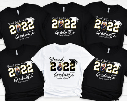 Personalized Graduation Sweatshirt,Custom Graduation Hoodie,Proud Family Shirts,Customized Photo Graduation T-Shirt,Graduate Tee,C6927