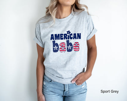 American Babe Shirt,American Flag T-Shirt,Fourth of July Party,Patriotic Shirt,4th of July Shirt,Retro Babe Shirt,American Retro Shirt,C6850