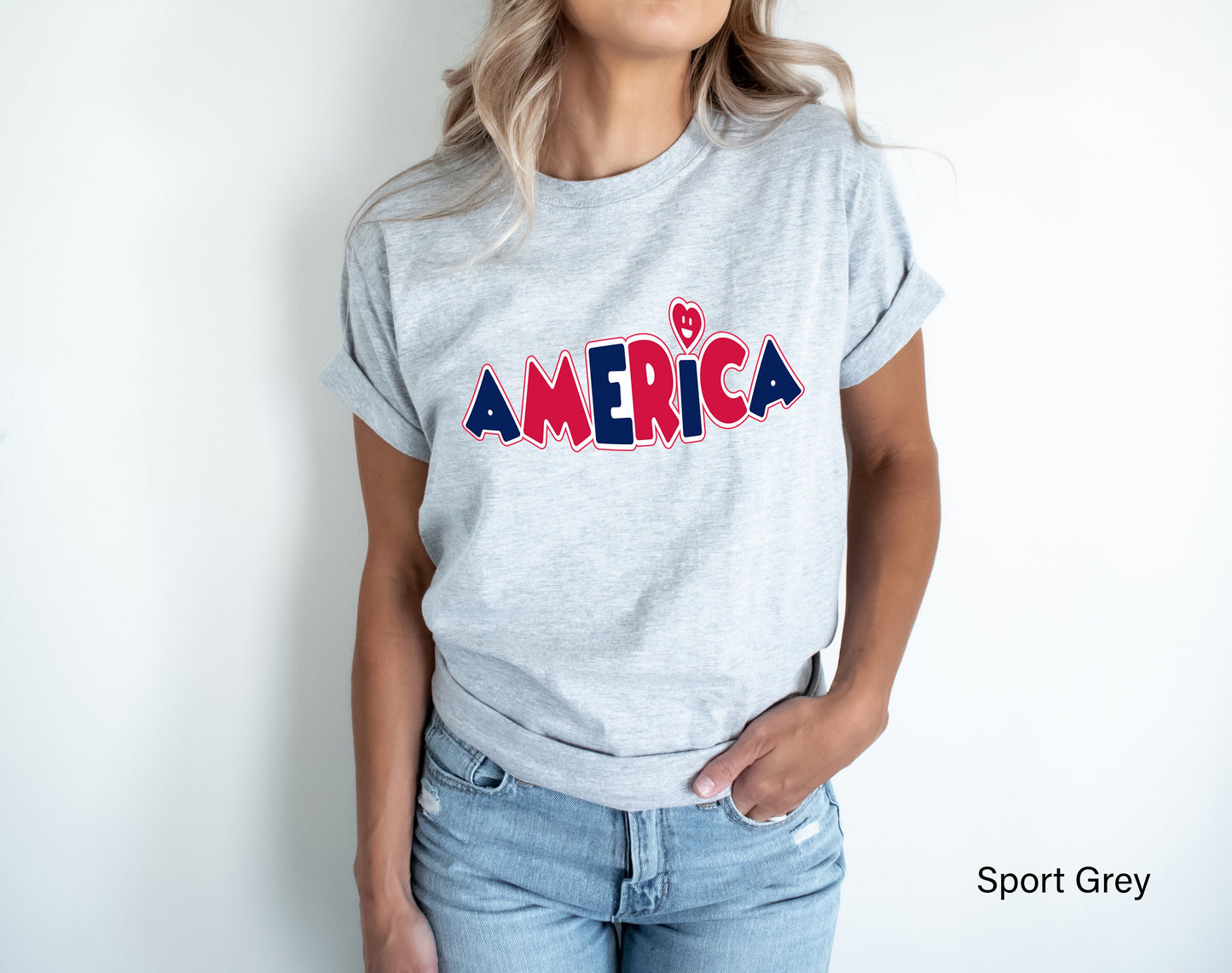 America Smiley Face Shirt,4th of July shirt,America Shirt,Fourth of July Party Shirt,Republican Shirt,Memorial Day Tee,Patriotic Shirt,C6851