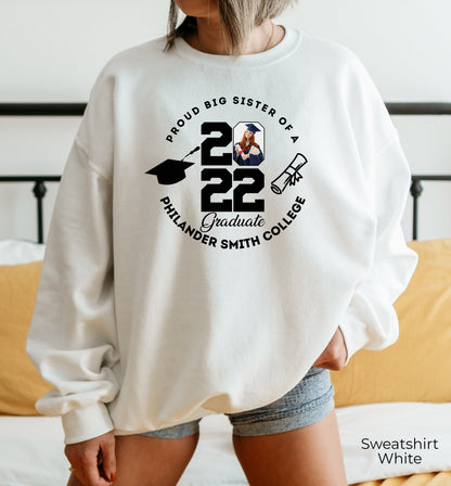 Personalized Graduation Hoodie, Custom Graduation Hoodie,  Proud Family Sweatshirt, Customized Photo Graduation Shirt, Senior 2022, C6797