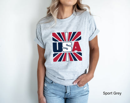 USA Shirt,4th of July T-shirt,America Shirt,Fourth of July Party Shirt,Independence Day Shirt,Memorial Day Tee,Patriotic shirt C6855