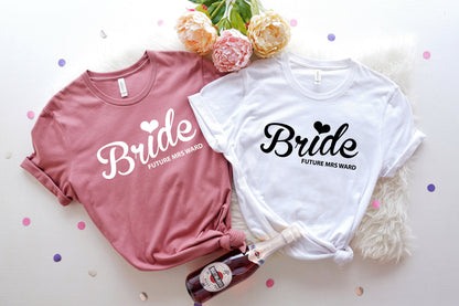 Bride Shirt,Bride T-shirt,Bride Racer Back,Bride V Neck,Bride Gift Ideas,Engagement Shirts, Fiance Shirt,Couple Tee,Wedding Gift,C6745