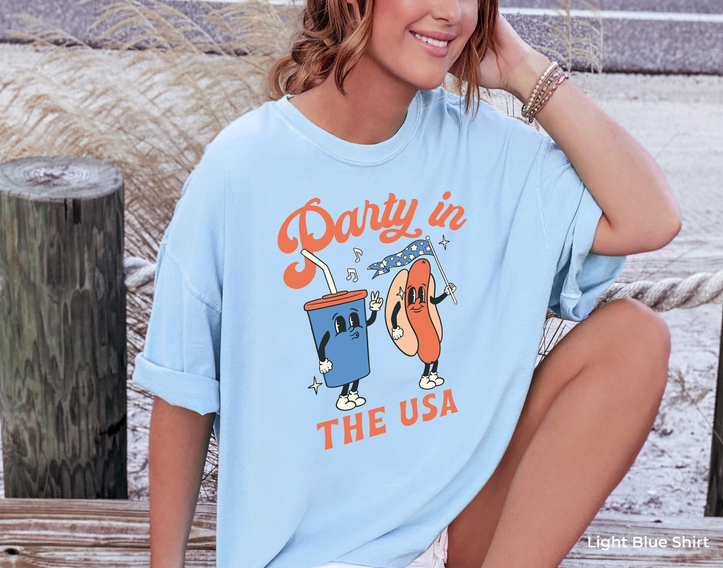Party In The USA Sweatshirt, 4th of July Hoodie, Independence Day Sweatshirt, USA Patriotic Tee, 4th of July Party, American Patriot, C6988