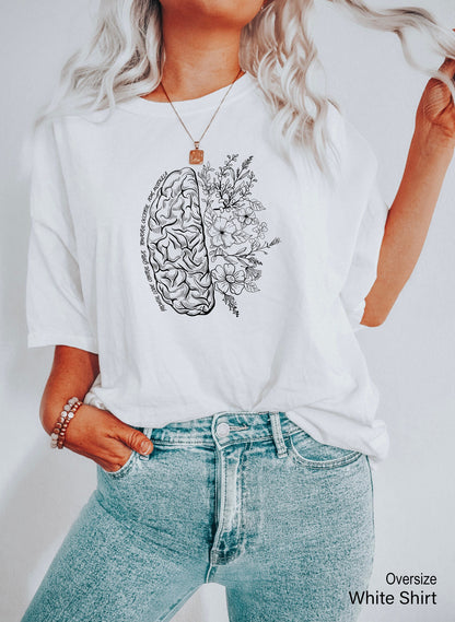 Brain Anatomy Shirt, Funny Nurse Shirts, Womens Nursing School Shirt, Nursing Student Anatomical Layout Brain, New Nursing Shirt, C6731