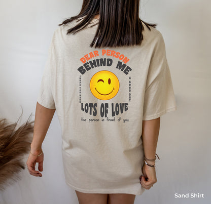 Dear Person Behind Me Shirt, You're Enough Trendy Shirt, Aesthetic Retro, Person Behind Me Shirt, Mental Health, C6763