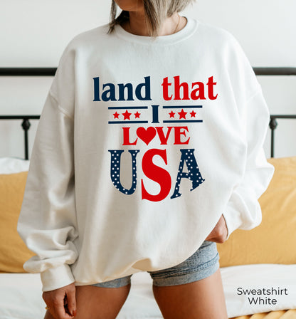 USA Sweatshirt, Fourth of July Hoodie,4th of July Party Tee,American Flag Sweater,Patriotic Tshirt,Memorial Day Shirt,Love USA T-shirt,C6940